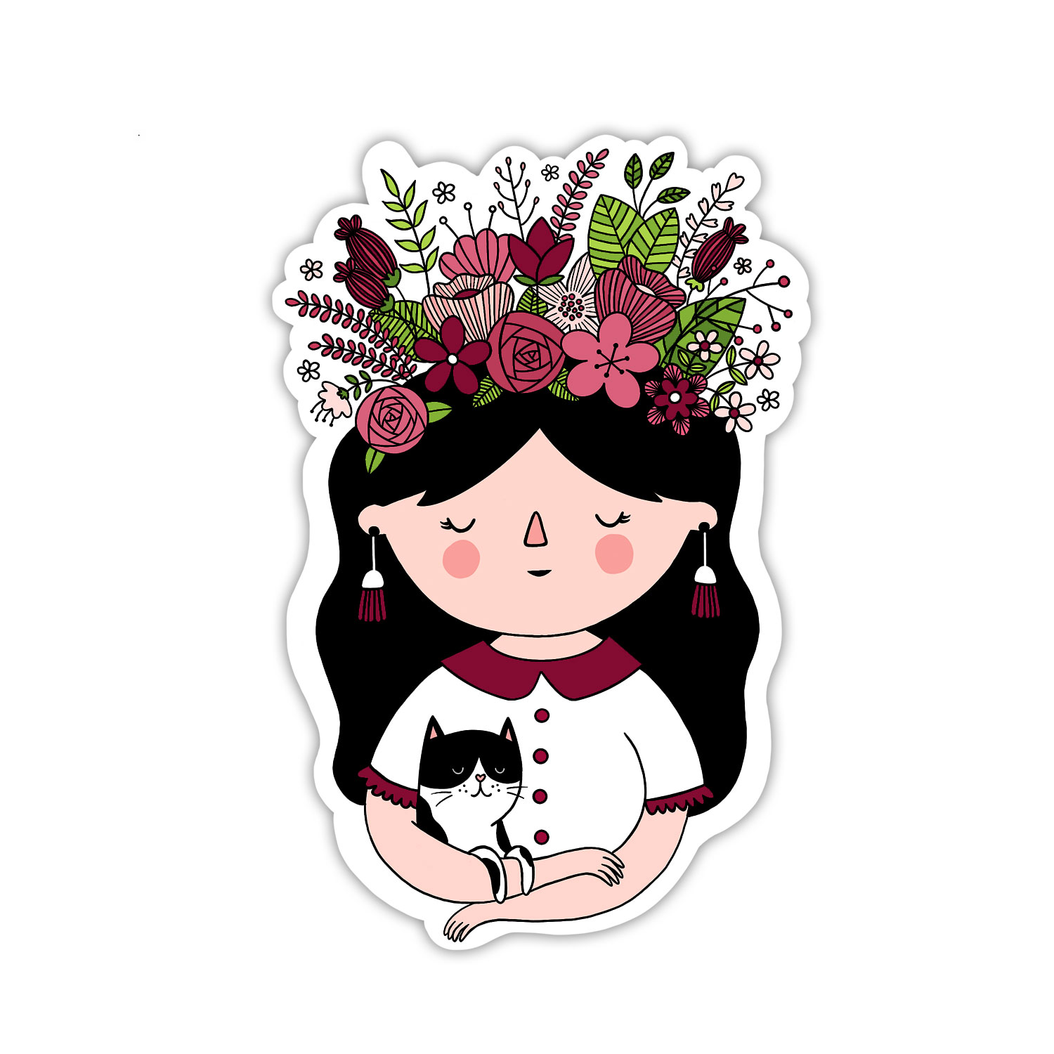 Sticker de vinil Flower Lover