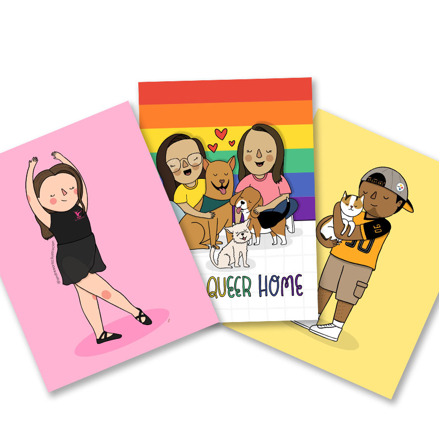 Ilustración personalizada - Retrato 2 personas