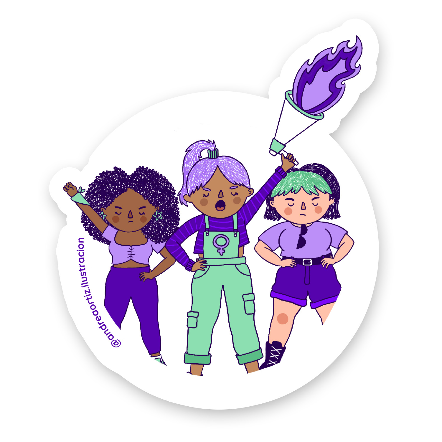 Sticker de vinil Grito